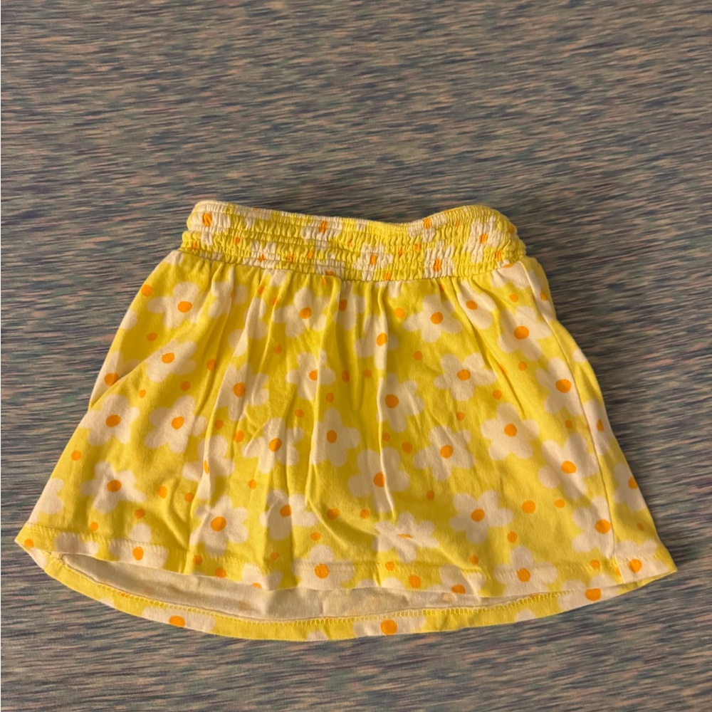 Cat & Jack Yellow Floral Skort